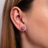 Agate de Mûrier | Argent sterling .925 | Boucles d'Oreilles Pierres Précieuses